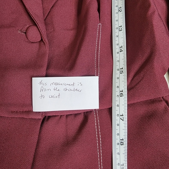 Missguided Plum Tailored Long Sleeve Plunge Belted Tux Jumpsuit size US … - Picture 6 of 16